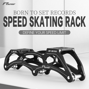 Cadre de patins à roulettes de vitesse en ligne longs en aluminium 7075, 3*100 110 90, pour roues CNC, gris anthracite, vente en gros - Product Image 2