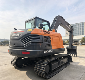 รถขุดตีนตะขาบ Develon DX80D เครื่องจักรก่อสร้างไฮดรอลิกสำหรับงานหนัก - Product Image 2