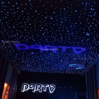 RGB Funkelnder Sternenhimmel Optische LED-Leuchte 0,75mm Kunststoff Polyester Schallabsorbierende Watte Anpassbare Form IP54 Fernbedienung App-Steuerung