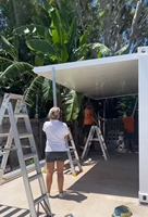 Maison mobile en conteneur d'acier de 10 pieds sur 20 pieds, deux chambres, extensible, préfabriquée, avec remorque