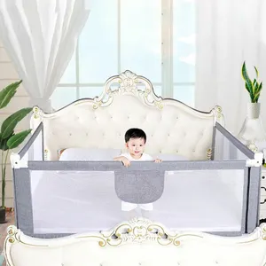Rel Tempat Tidur Anak, Pagar Pengaman Bayi Tinggi Dapat Diatur, Pelindung Rel Anak-anak, Pelindung Bayi untuk Tempat Tidur Ukuran King
