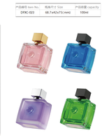 Flacon de parfum vide personnalisé avec pompe pulvérisatrice transparente 50ml 100ml, flacon de parfum en verre rechargeable avec bouchon, diffuseur d'arômes de boutique