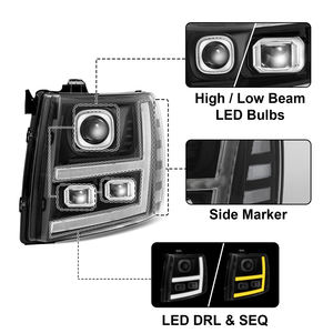 Fabricant de phares automobiles pour <span class=keywords><strong>2007</strong></span>-2013 Chevy <span class=keywords><strong>Silverado</strong></span> 1500 Phares automobiles à LED - Product Image 4