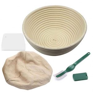 Fermento Natural Scorer Utensilio Spelt Pao Comprar Wet Lavavel Cesto Para Vime Banneton Lined 10 Polegadas Capa Oval Bannetons - Product Image 1