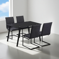 Échantillon gratuit Chaise de luxe royale en or italien fabriquée pour 6 personnes Table à manger à base métallique en Turquie