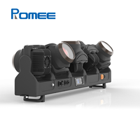 Barre de lumière LED mobile IP65 Tornado RGB + Jaune Citron 5*120W avec effet halo pour concerts en plein air, événements, spectacles, scènes