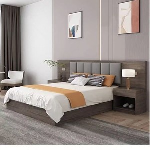 Hotel Bedroom <b>Set</b> Rectangle Framework Structure High Quality <b>Paint</b> Customizable Adult Furniture - Product Image 1