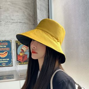Reversible Wide Brim Bucket Hat For Women Breathable Double Layer Fashionable Spring Autumn Hiking Hat With Embroidery Letter - Product Image 3