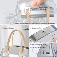 Humidificateur de sac de style simplicité et luxe léger, diffuseur de parfum pour voiture avec contrôle libre de la couleur de la lumière et humidificateur en cristal