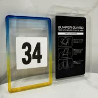 Plaque de protection arrière en TPU à paillettes dégradées avec plaque acrylique transparente pour cartes gradées PSA