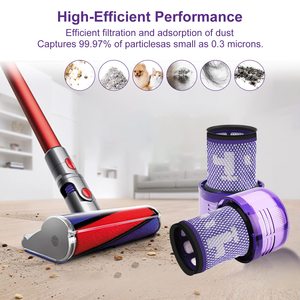 Filtre de remplacement <span class=keywords><strong>V12</strong></span> pour aspirateur sans fil, filtre ultra fin détachable et lavable, accessoires ménagers - Product Image 4