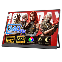 Eimio Pantalla Portátil para Juegos de 240Hz y 2.5K IPS, Conectividad Tipo-C de Función Completa, Extensor de Pantalla para Portátil de 16 Pulgadas, OEM ODM, 12 Meses de Garantía