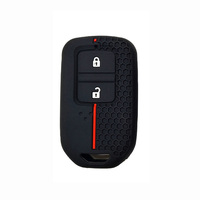 Casing Kunci Mobil Jarak Jauh untuk Honda Fit GP5 Shuttle Gp8 JADE VEZEL City Civic Jazz BRV 2 Tombol Penutup Kunci Silikon Aksesori Mobil