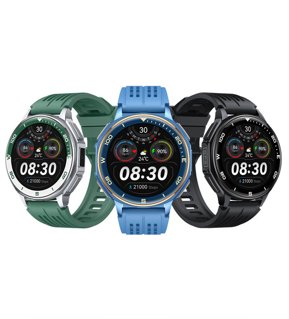 GPS Smart Watch 1.43 Inch AMOLED 5ATM IP68 Waterproof Offline Maps AI Voice Assistant 170+ Sport Modes LED Flashlight Outdoor