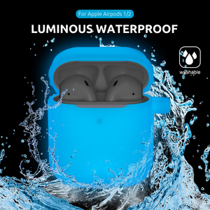 Vente en gros de coques de protection pour écouteurs en silicone lumineux et brillant dans le noir pour AirPods 1 2 3 Pro, coque antichoc - Product Image 5