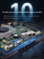 Motherboard Industri Mini ITX Intel I3 4030U I5 4200U 5300U CPU, Komputer Mini All-in-One Terintegrasi, LVDS Dual EDP ITX Thin Board