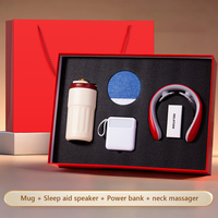 Collection Cadeau Confort et Détente : Haut-parleur d'aide au sommeil, Masseur de nuque, Mug, Batterie externe – Coffret Cadeau de Luxe pour Cadeaux de Fêtes et Usage Quotidien