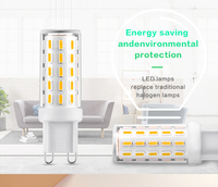 Ampoules LED SMD G9 3W Modernes 2026, 2700-6500K, Face Céramique+PC, AC/DC 12-24V, Remplacement Résidentiel, CE ERP Ra80