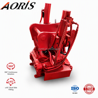 Tiltrotateur hydraulique AORIS à rotation 360 degrés + inclinaison 45 degrés pour excavatrice de 9 à 15 tonnes