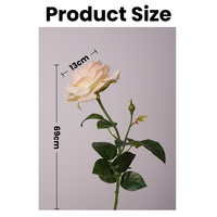 Großhandel Hochwertige Latex-Rosen Künstliche Blumen Naturgetreue Weiße Austin Juliet Rosen für Hochzeits- und Heimdekorationen