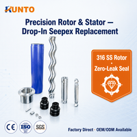 Pièces de rechange pour pompe à cavité progressive RT Seepex Type Rotor Stator en acier inoxydable 316, série BN26-12 BN, OEM/ODM/OBM personnalisé