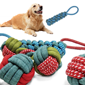 2024 sıcak satış güçlü çeşitli stilleri köpek için ip oyuncak çiğnemek Molar pamuk halat Pet oyuncak seti - Product Image 4