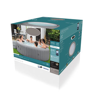 Jacuzzi Inflable Bestway 60135, <span class=keywords><strong>Piscina</strong></span> y Spa de Lujo para Exteriores, para 6-8 Personas, Gran Venta - Product Image 6