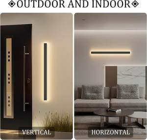 Lámpara de Pared Lineal para Jardín, Resistente al Agua IP65, Iluminación Exterior LED - Product Image 3