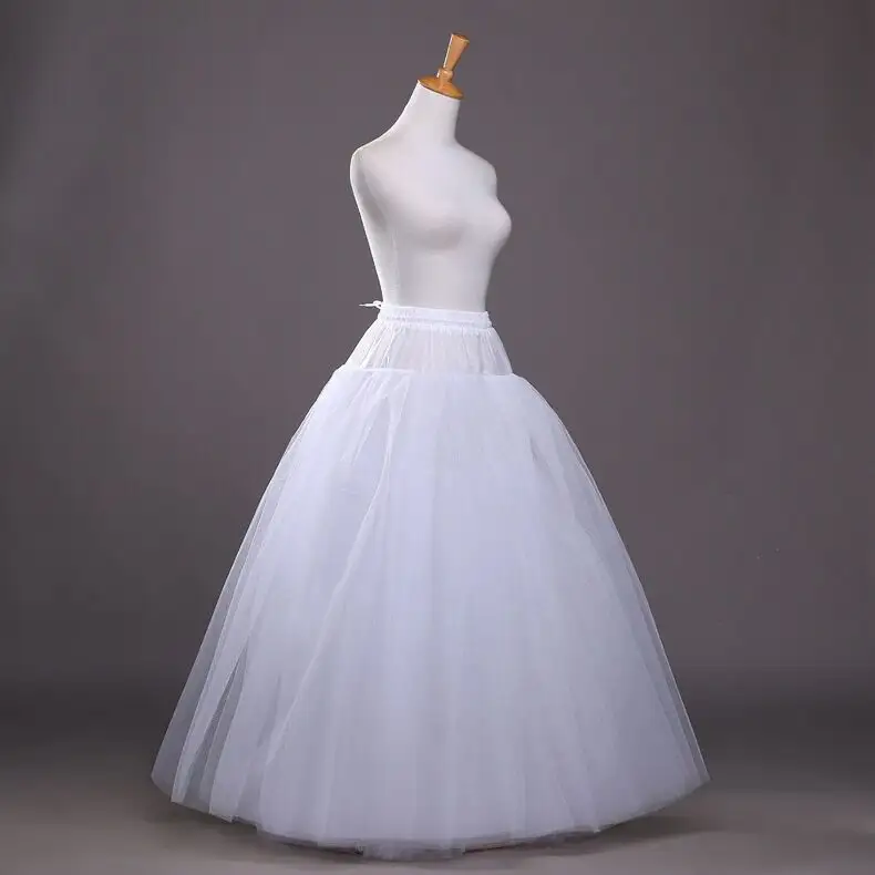 नई दुल्हन का गाउन हलचल शाम पोशाक सफेद डला कमजोर 2-8 परतों tulle vestido डे novia पेटीकोट शादी के लिए पोशाक