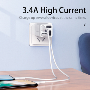 Adaptateur de charge rapide 4 ports USB 3.4A RP-U43 avec prise en charge de la tension, chargeur USB 4 ports 3.4A Wanfu RP-U43 - Product Image 5