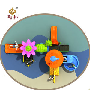 Equipo de juegos para niños al aire libre Tobogán de acero y plástico para niños en edad preescolar para <span class=keywords><strong>parques</strong></span> de aventura y juegos - Product Image 3