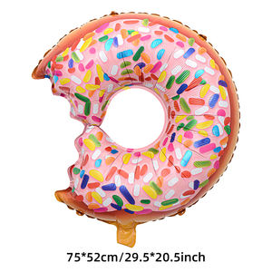 Balões de Alumínio em Forma de Donut para Decoração de Festa, Balões de Donut em Diferentes Cores para Decoração de Festas - Product Image 1