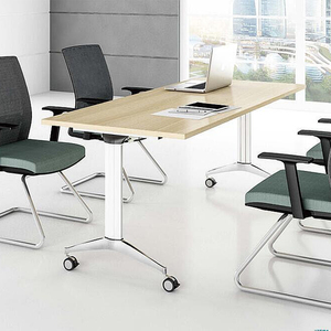 Nhà Máy Giá Tùy Biến Trường Lớp Học Văn Phòng Bằng Gỗ Bàn Đào Tạo Có Thể Gập Lại Lật Top Đào Tạo Phòng Bảng - Product Image 4