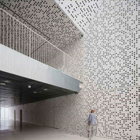 Tôles perforées décoratives en métal thermolaqué, tôles micro-perforées en acier inoxydable, bardages de bâtiment en acier galvanisé découpé
