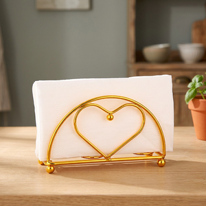 Hotels <b>Dining</b> <b>Table</b> Ornaments Metal Tissue Box Europe Design Modern Durable Portable Restaurant Cutlery Gold Plated Napkin - Product Image 3