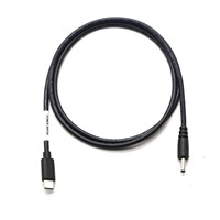 Cable de Alimentación de Carga Rápida USB Tipo C Macho a DC 4.0*1.7mm en Ángulo Recto, USB3.1 PD 5V/9V/12V/15V/20V 3A, PVC, de Fábrica OEM