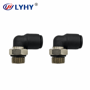 LYHY Nouveau raccord pneumatique miniature de type <span class=keywords><strong>Legris</strong></span>, à insertion rapide, pivotant à 90 degrés, filetage mâle, connecteur de tuyau d'<span class=keywords><strong>air</strong></span> pour tube PU/PA, 1,5 MPa - Product Image 1