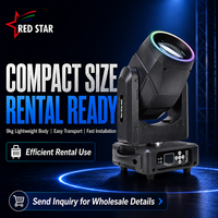 Projecteur 300W pour éclairage de scène avec 2 prismes, 24x0.5W LED RGBW, anneau lumineux, IP20, contrôle DMX, pour DJ, concerts, mariages