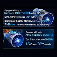 Ordinateur portable de jeu MSI Vector 18 Ryzen 9 9955HX RTX50 Series 18 pouces QHD+ 2.5K 240Hz à taux de rafraîchissement élevé