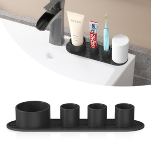 Soporte para Cepillo de Dientes Eléctrico YDS, Soporte de Silicona para Cepillos de Dientes con Mango Grande, Organizador de Cepillos de Dientes para Encimera con 4 Ranuras, Almacenamiento de Cables - Product Image 5
