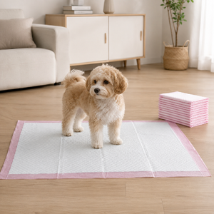 Tappetini Assorbenti Morbidi Rosa per Cani e Gatti, Usa e Getta, Anti-Perdita, per Addestramento Cuccioli, Confortevoli, in Tessuto Non Tessuto, OEM, All'Ingrosso - Product Image 4