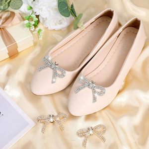 Pcs Rhinestone Bow Shoe Clips Detachable Decorative Shoe Clips Rhinestone Bows For Shoes Sparkling Jewelry For <b>Heels</b> Decoration - Product Image 4