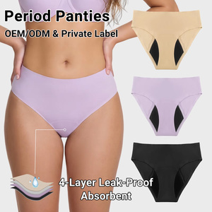 Mutandine Mestruali Senza Cuciture OEM per Donna, Culotte Lavabile Anti-Perdita, Biancheria Intima Mestruale - Product Image 1