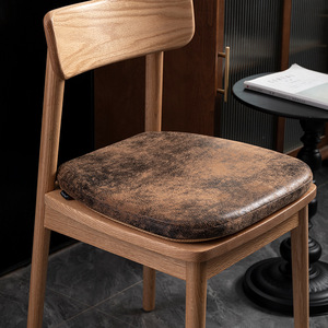Cuscino per sedia da pranzo a forma di ferro di cavallo in velluto scamosciato stile vintage di alta gamma, in memory foam antiscivolo, per sedie in legno massello, morbido e confortevole - Product Image 1