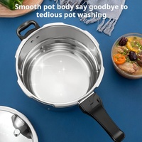 Cuisinière à pression moderne 4L/5L/6L en acier inoxydable 304, écologique, compatible gaz et induction, qualité professionnelle, pour cuisson vapeur domestique