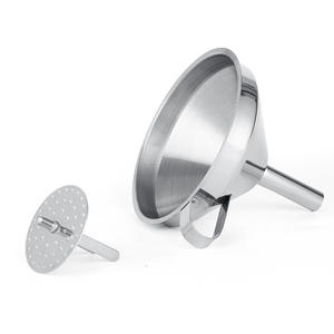 Grande 14 centímetros de aço inoxidável Funil com Septo Filtro e Leak Cone Multifuncional Prático Utensílio De Cozinha - Product Image 5