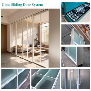 <span class=keywords><strong>Porte</strong></span> <span class=keywords><strong>coulissante</strong></span> en verre à 4 panneaux de style français, en verre cannelé de 8 mm, cadre fin en aluminium, <span class=keywords><strong>porte</strong></span> <span class=keywords><strong>coulissante</strong></span> en verre pour appartement, automatique - Product Image 2