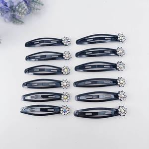 12 unids/bolsa 7cm regalo para niñas Metal mariposa estilo mujeres accesorios para el cabello brillo Rhinestone horquilla brillante BB Clip pinzas para el cabello - Product Image 3