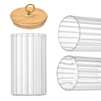 Qualité supérieure, contenants de stockage alimentaire en verre hermétique ronds de 500 ml, 750 ml, 1000 ml, bocaux de stockage pour la cuisine