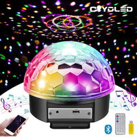 COYOLED-Ampoules LED rotatives de Noël en forme de boule, avec télécommande, ampoule RVB colorée 10W pour Disco